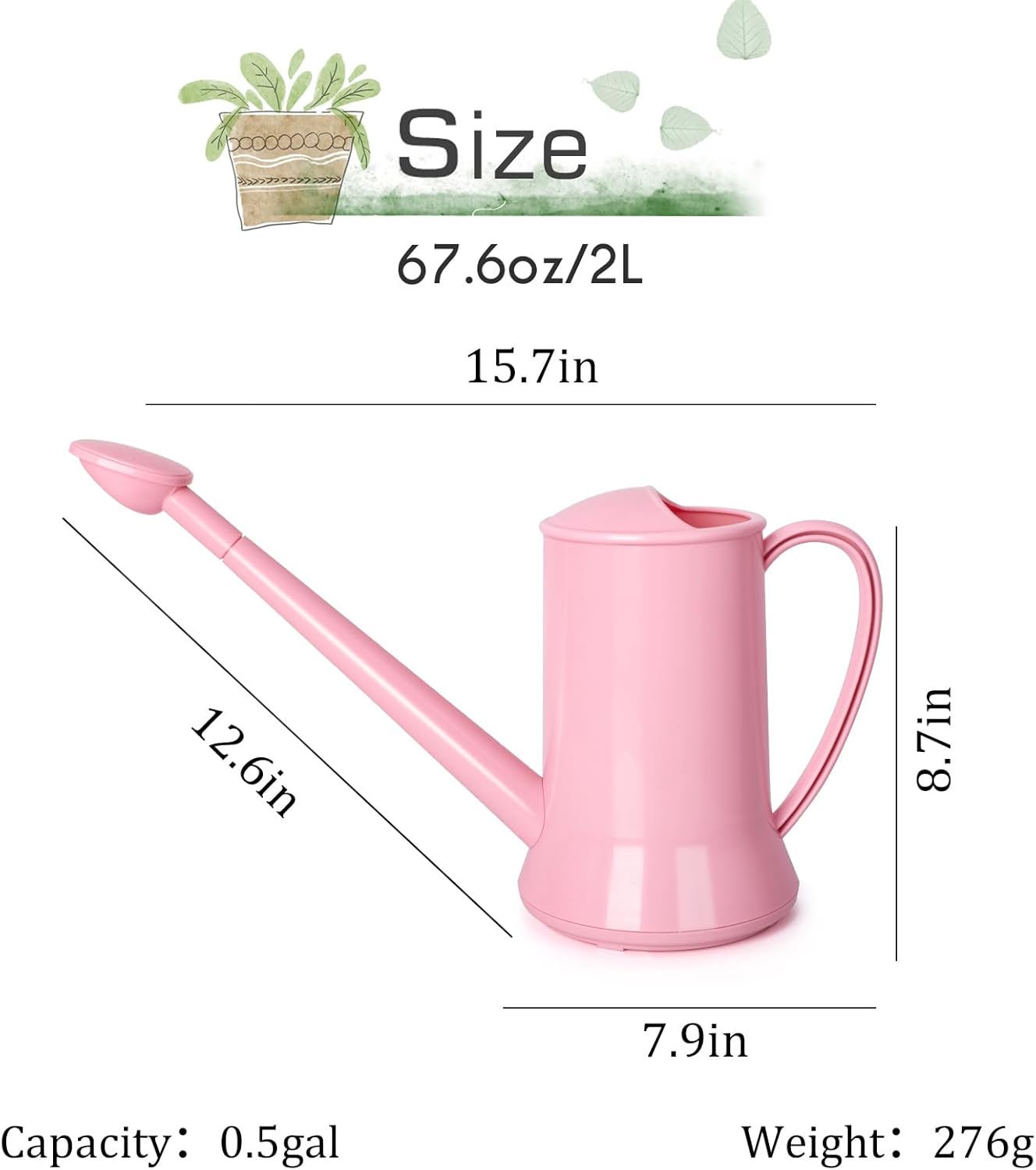 Small Indoor Plant Watering Ca - Watering Can Long Spout reseña y precio