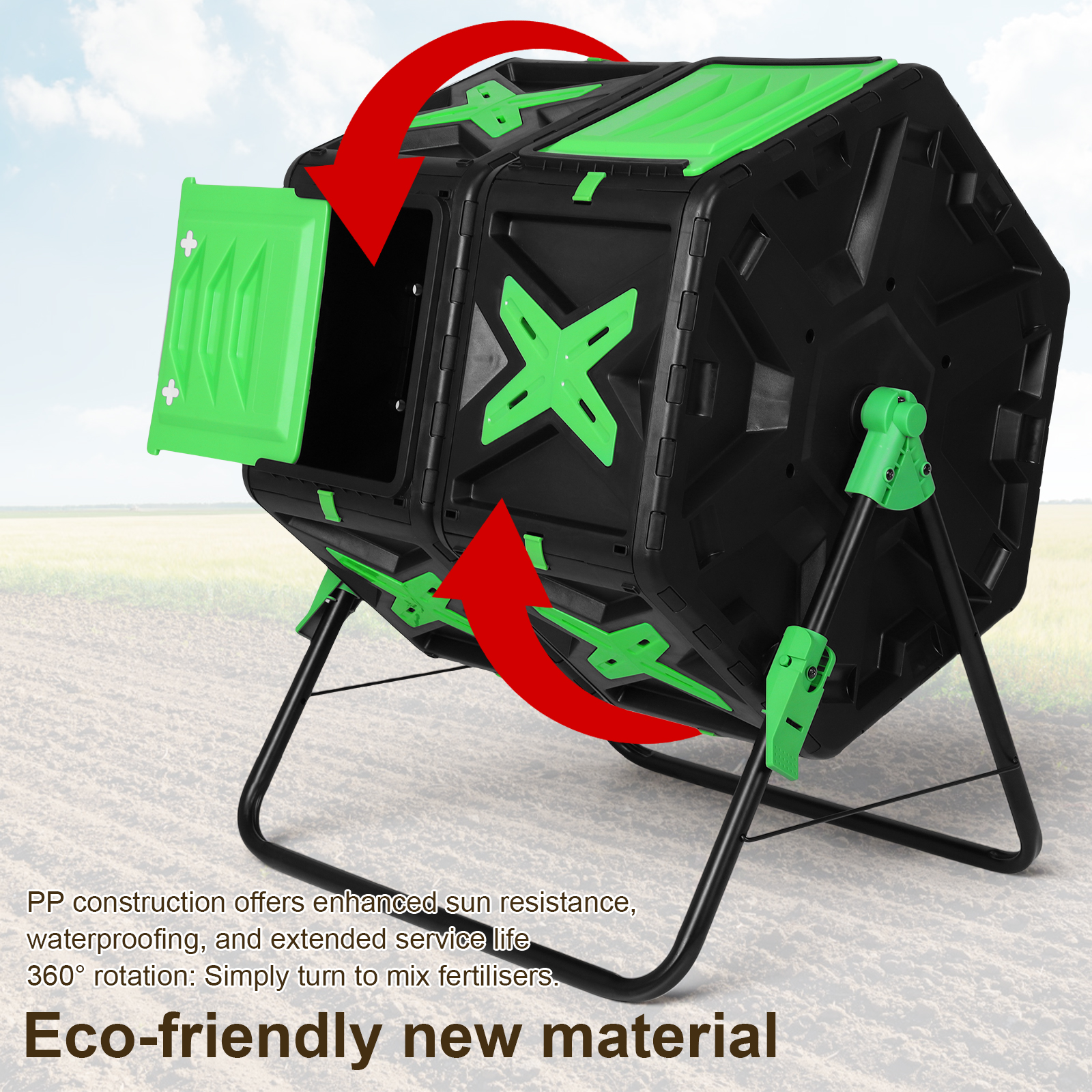 140L Dual Chamber Compost Bin  - Compost Bin reseña y precio
