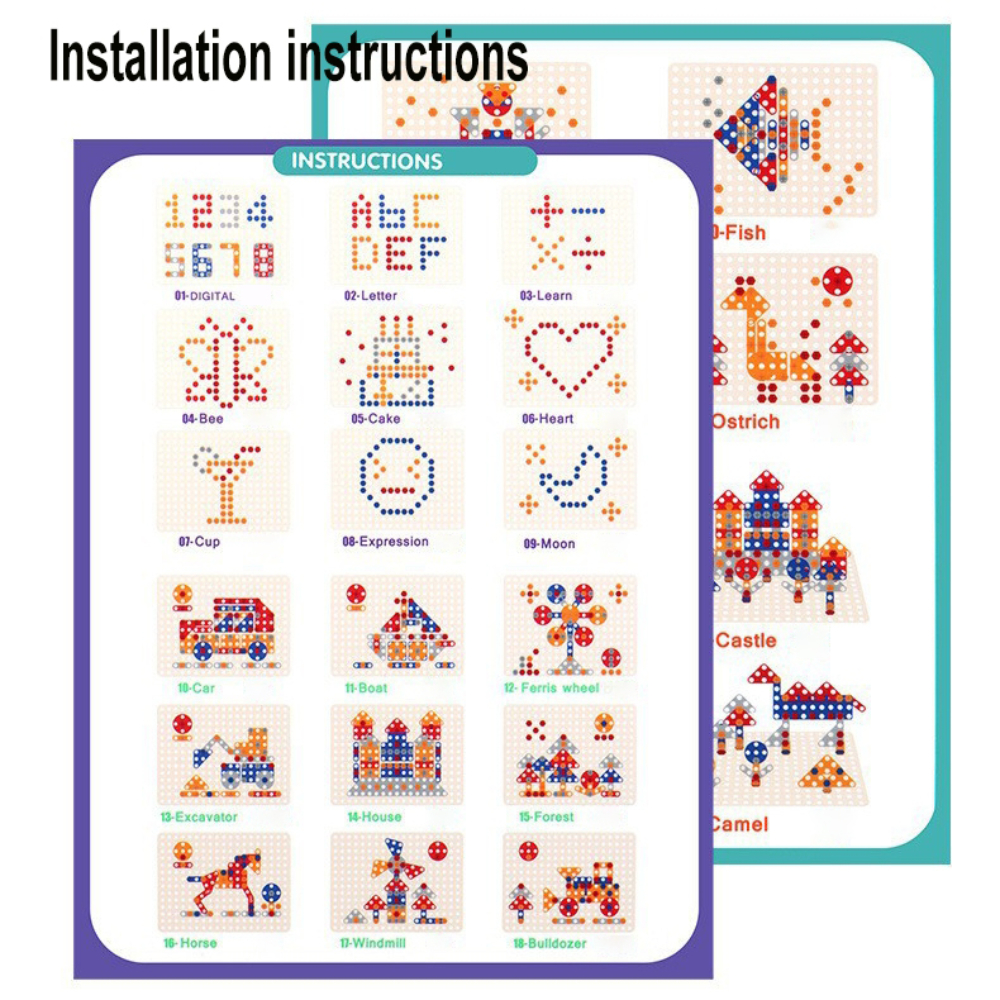450Pcs Kids STEM Drill Set Cre - Gardening Tools Kit For Kids reseña y precio