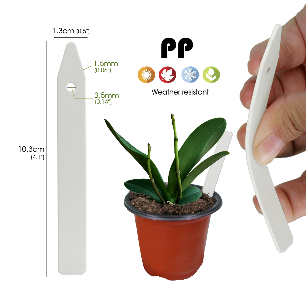 N314 PP Plant Label 10.3cm wit - Plant Label Tags reseña y precio