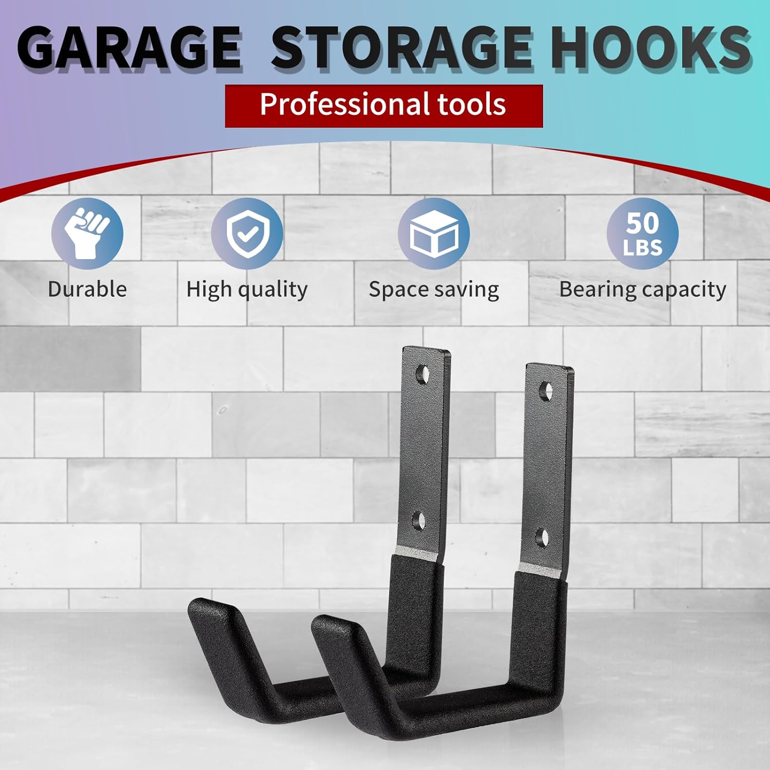 Heavy Duty Wall Mount Hooks, U - Gardening Tools Heavy Duty reseña y precio