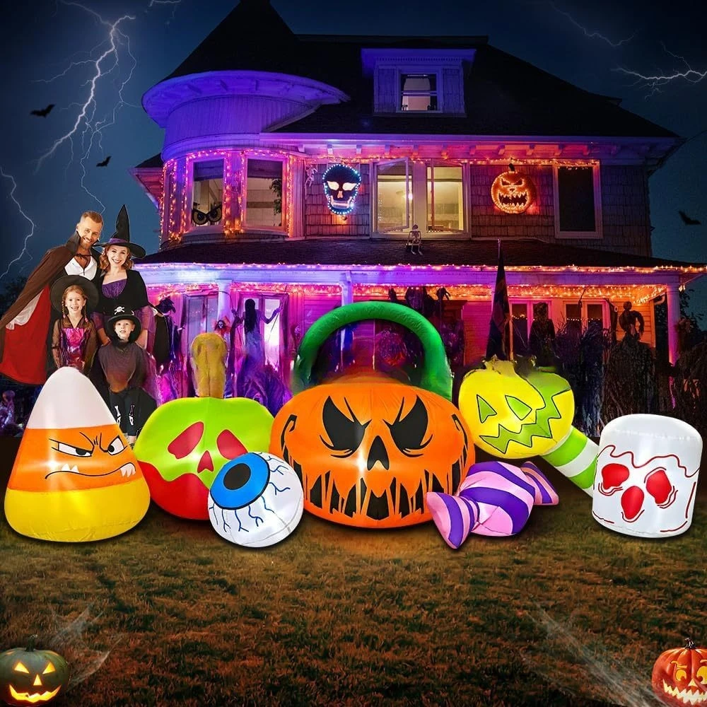 Halloween inflatable pumpkin c - Gardening Tools Cartoon reseña y precio