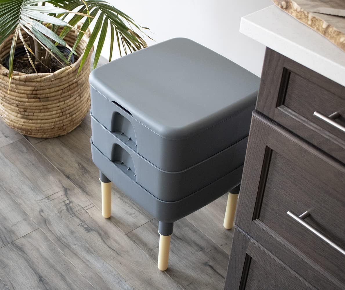 2-Tray Worm Composter Bin for  - Compost Bin reseña y precio