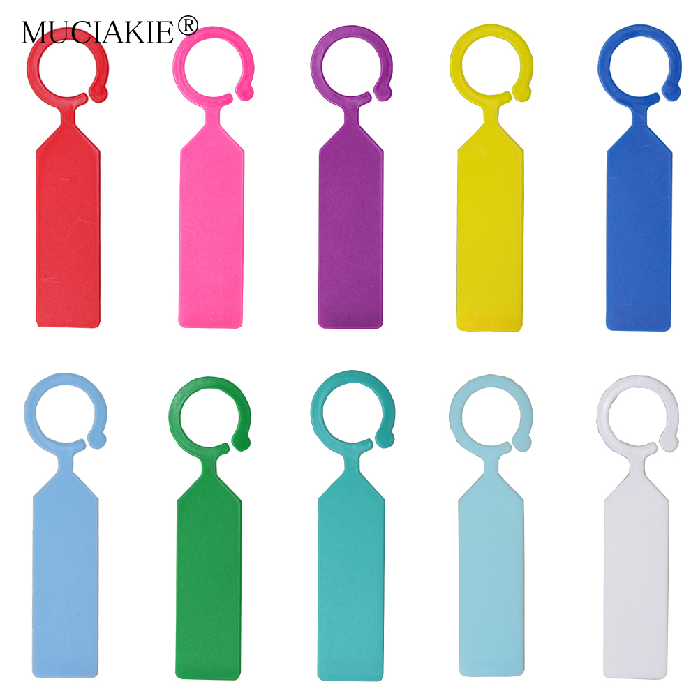 MUCIAKIE 50PCS Ring Plastic Ha - Plant Label Tags reseña y precio