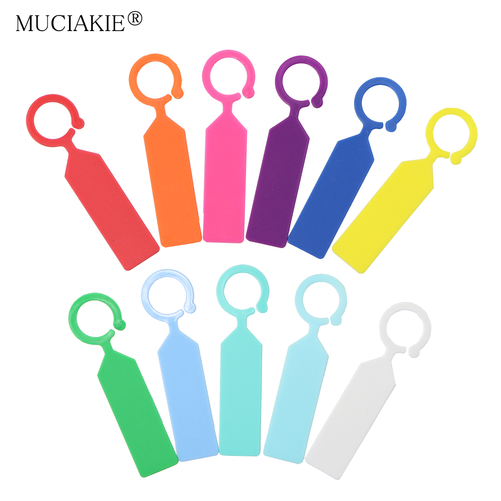 MUCIAKIE 50PCS Ring Plastic Ha - Plant Label Tags reseña y precio