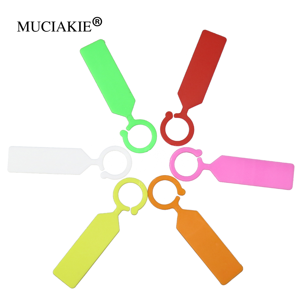 MUCIAKIE 50PCS Ring Plastic Ha - Plant Label Tags reseña y precio