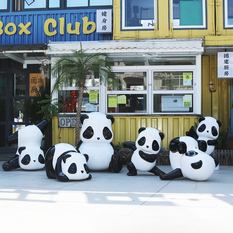 Simulation panda sculpture orn - Gardening Tools Cartoon reseña y precio