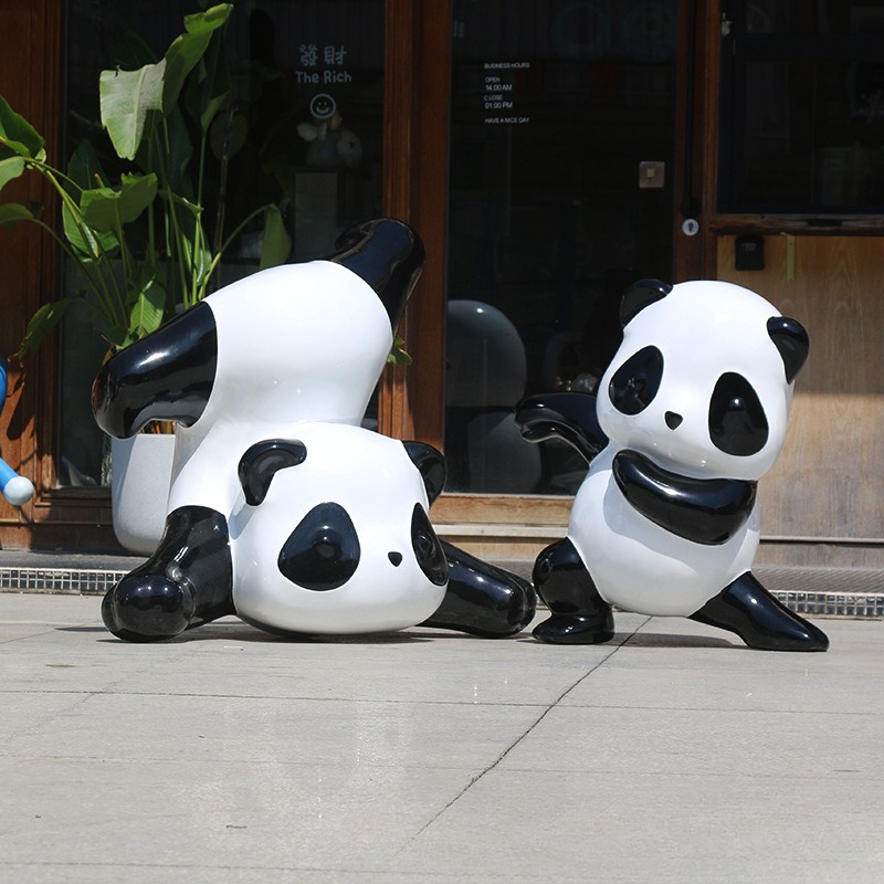 Simulation panda sculpture orn - Gardening Tools Cartoon reseña y precio
