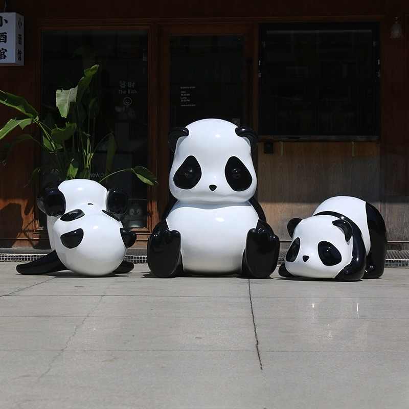 Simulation panda sculpture orn - Gardening Tools Cartoon reseña y precio