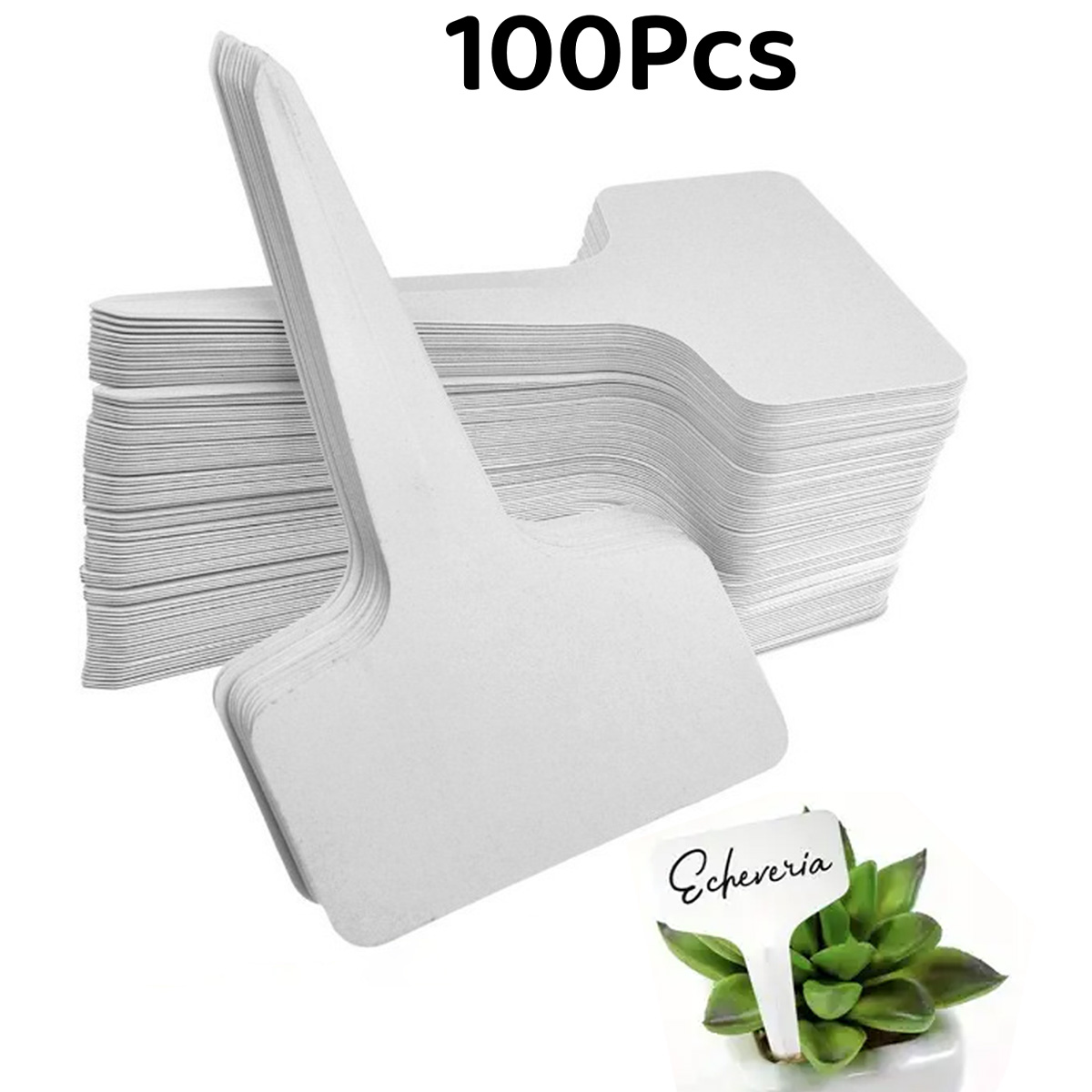 100Pcs Plastic Plant Labels, 2 - Plant Label Tags reseña y precio