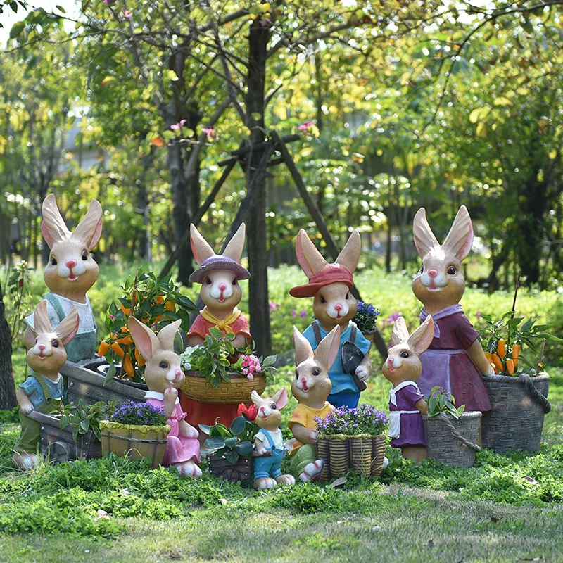 Cartoon rabbit flower pot tank - Gardening Tools Cartoon reseña y precio
