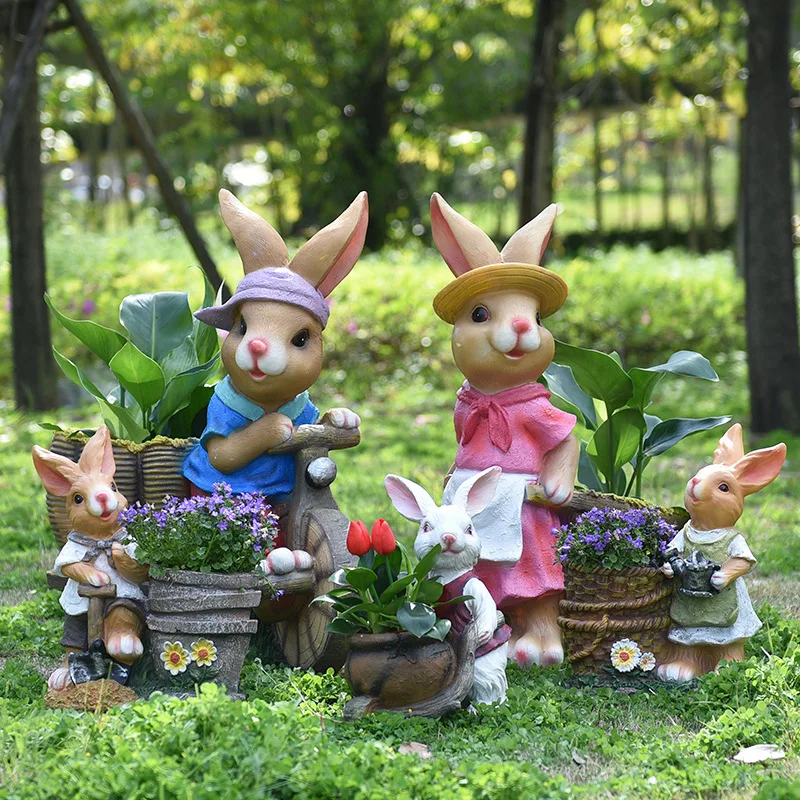Cartoon rabbit flower pot tank - Gardening Tools Cartoon reseña y precio