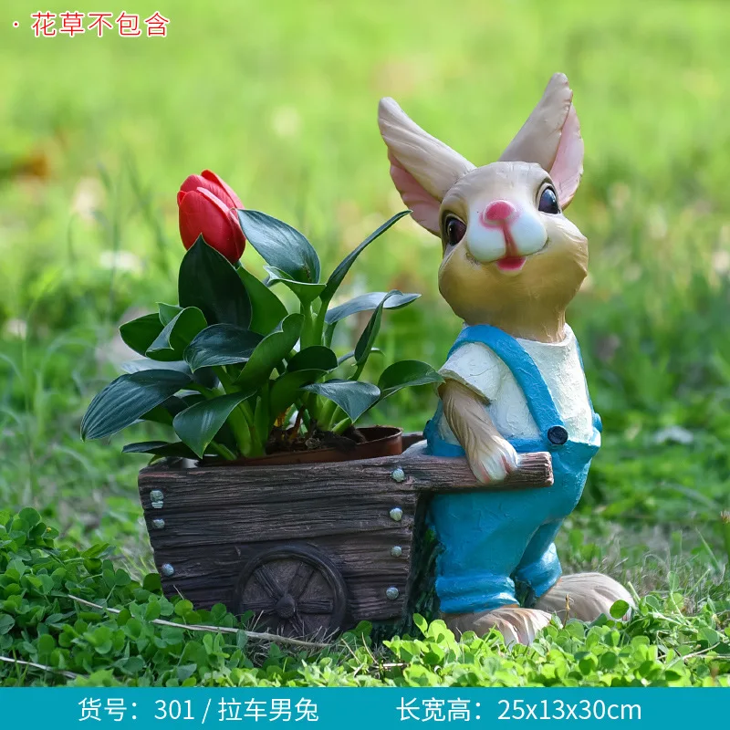 Cartoon rabbit flower pot tank - Gardening Tools Cartoon reseña y precio