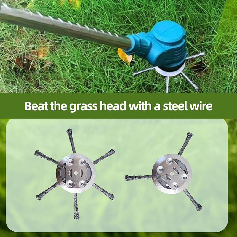 New 3/6 Head Steel Wire Grass  - Gardening Tools Grass Cutter reseña y precio