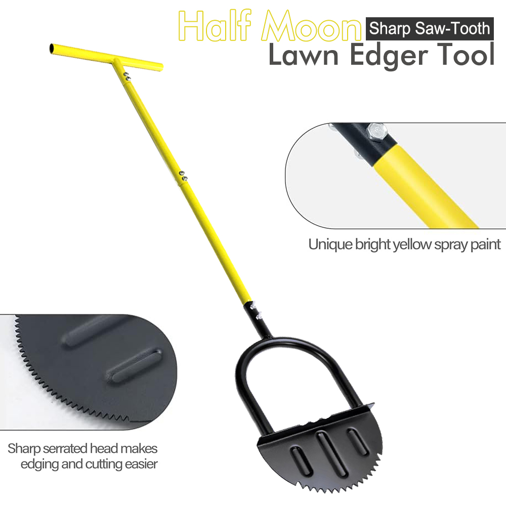 Half Moon Lawn Edger with Long - Gardening Tools Grass Cutter reseña y precio