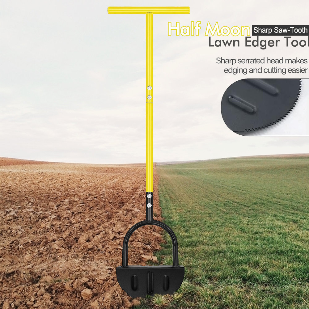 Half Moon Lawn Edger with Long - Gardening Tools Grass Cutter reseña y precio