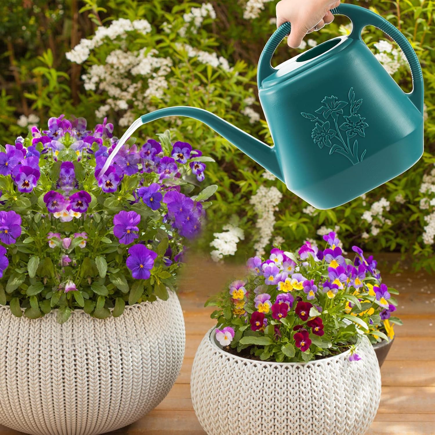 1-Gallon Plastic Watering Can  - Watering Can Long Spout reseña y precio