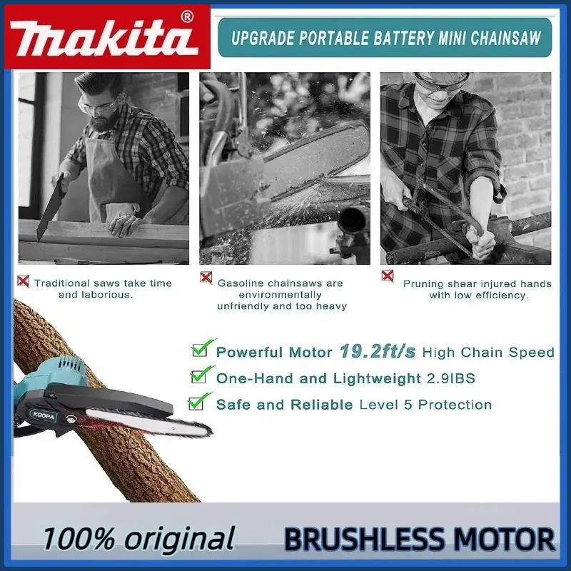 Makita 6 Inch Chain Saw Electr - Gardening Tools Battery Powered reseña y precio