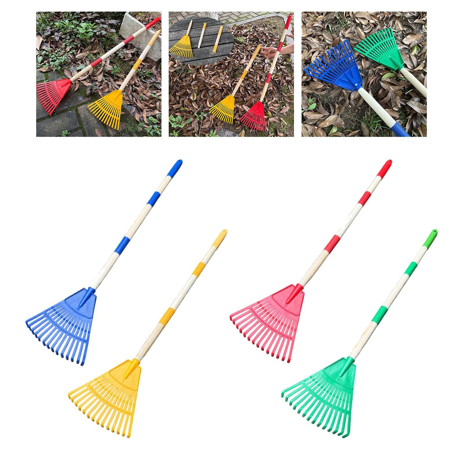 Leaf Rake 3 Sections with Long - Gardening Tools Kit For Kids reseña y precio