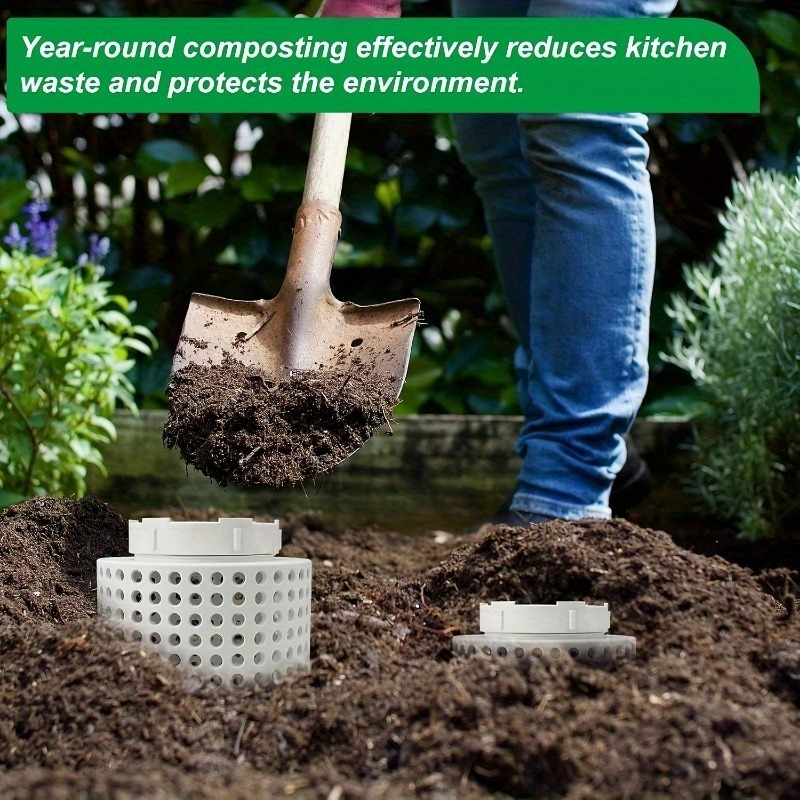 1pc Space-Saving PVC Earthworm - Compost Bin reseña y precio