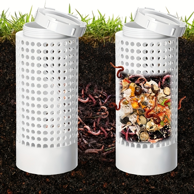 1pc Space-Saving PVC Earthworm - Compost Bin reseña y precio