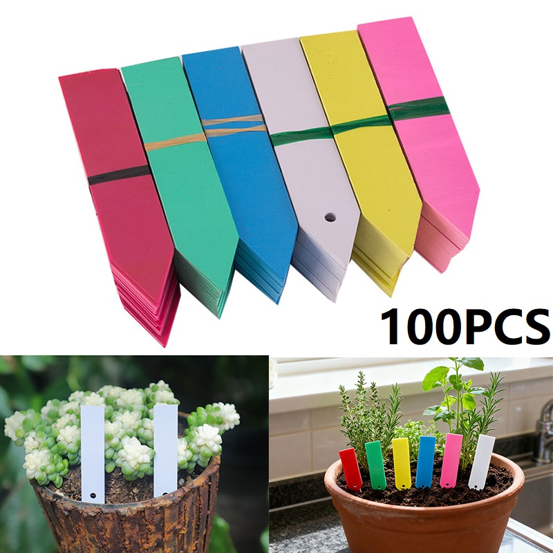 100PCS Plant Sign Tags Markers - Plant Label Tags reseña y precio